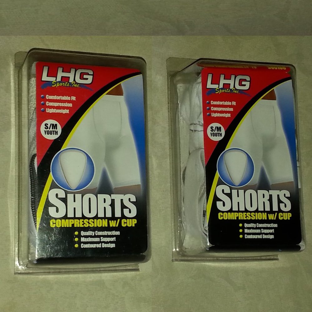 LHG Sports Compression Shorts With Cup S/M YOUTH - Picture 2 of 7